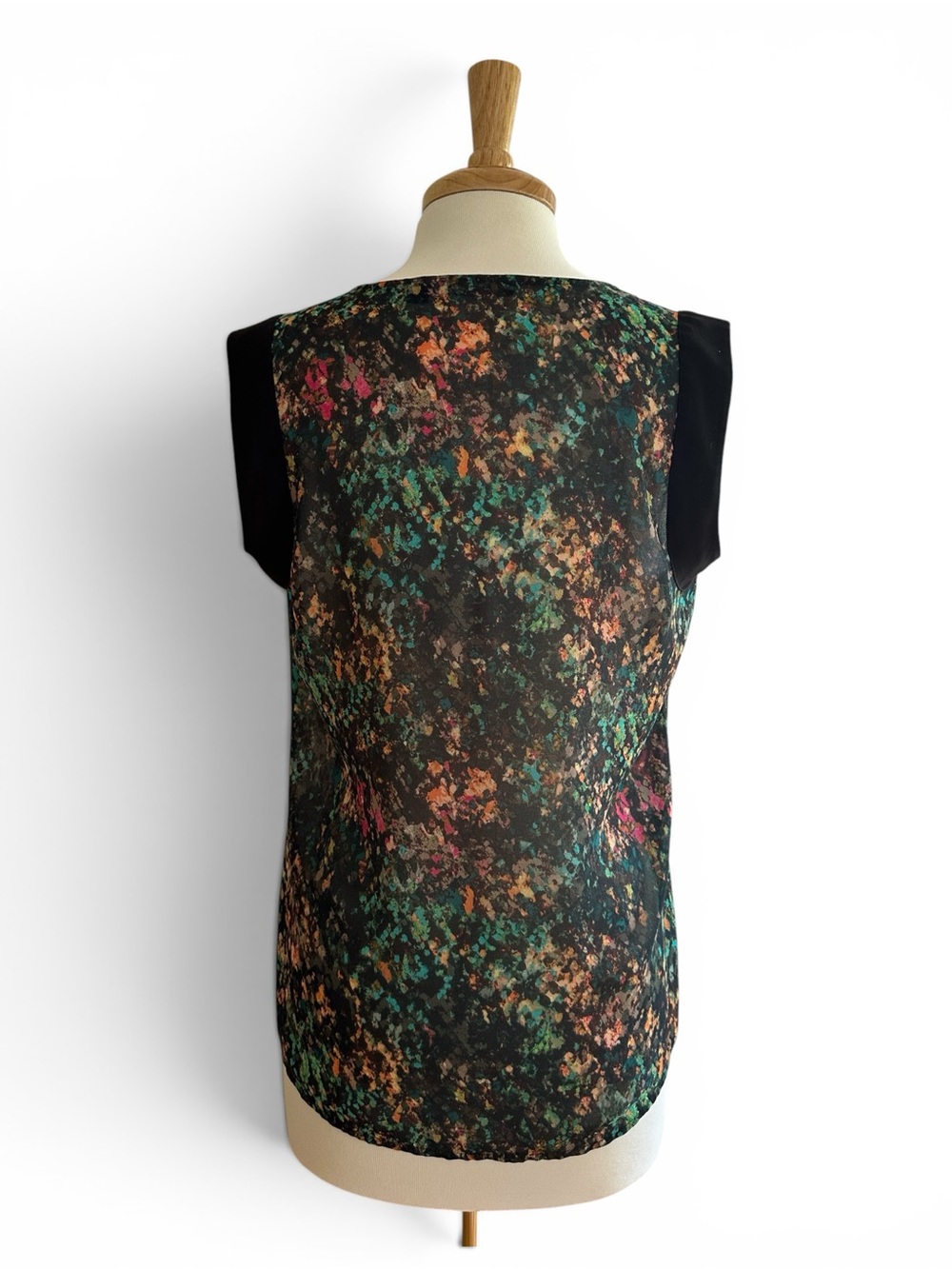 MEXX Metropolitan Abstract Print Sleeveless Blouse Size 8 - Picture 6 of 6